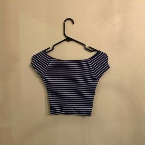 Off the shoulder crop top